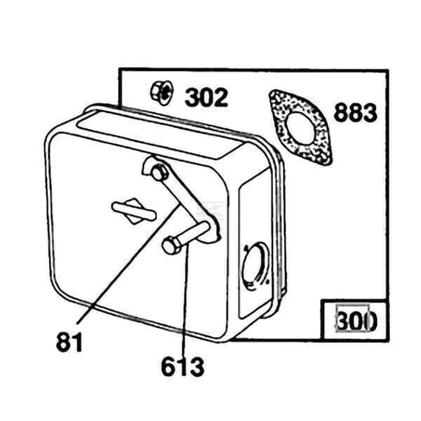 Udstødning - 492746 - Briggs & Stratton