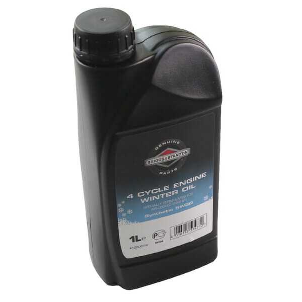BS 4 takts olie Briggs & Stratton - 100007W - Olie 5W30, 1 liter Briggs & Stratton