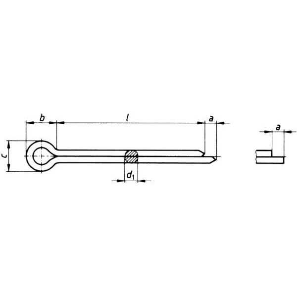 Murray Split pinoverviewOEF&G - 1501293MA - Pin-Hair, Chute Gear