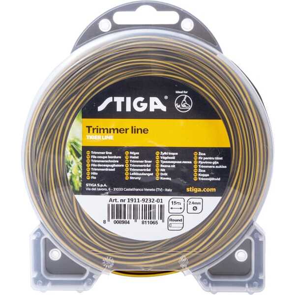 Stiga Trimmersnøre - 1911923201 - Trimmersnøre, Ø 2.4mm 15m Tiger
