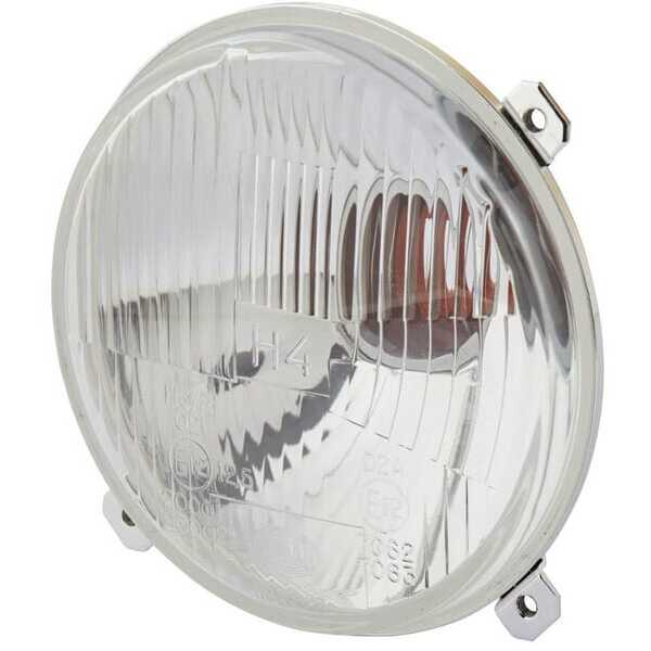 John Deere Forlygter rundetil indbygget montering - 1A3996002201 - Forlygte halogen, rund, 12/24 V, gennemsigtig, Ø 139 mm, Hell