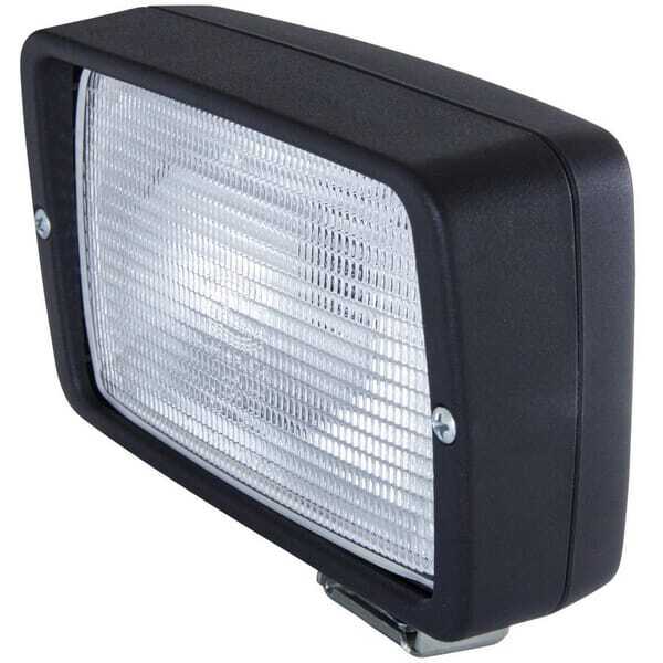 John Deere Arbejdslygter rektangulær H3 - 1GA006876001 - Arbejdslygte Halogen, 55/70 W, firkantet, 12/24 V, hvid, 154x77x128 mm 