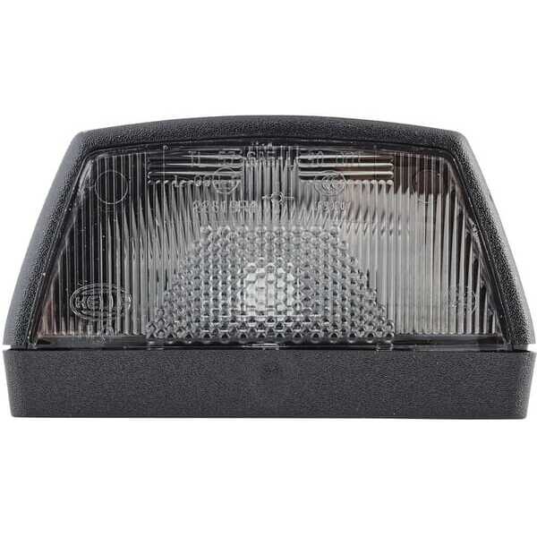 John Deere Nummerpladelys - 2KA003389061 - Nummerpladelys 10 W, firkantet, 12/24 V, hvid, påboltes, 102x55x56,5 mm, fladstik, He