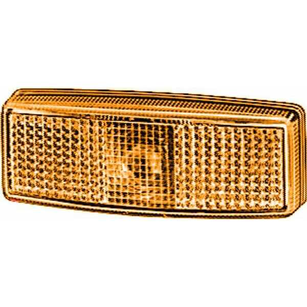 John Deere Markeringslygte. - 2PS006717031 - Blinklys venstre 5 W, firkantisk, 12 V, gul, boltes, 110x25x40 mm, Hella