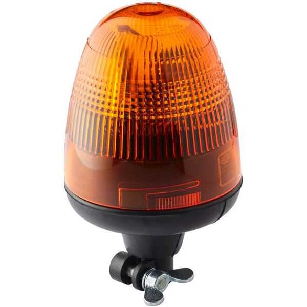 John Deere Rotorblink Rotaflex by Hella - 2RL006846001 - Rotorblink Halogen, rund, 12V, ravgul, stang montering, Ø 135mm x 222mm