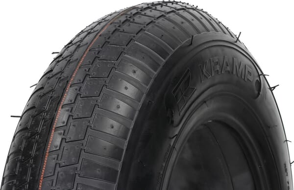 Dæk Tyres with rim size 8" - 40084S369S - Dæk m/slange 4.00-8, 4-lags, lige ventil, S-369, Kramp