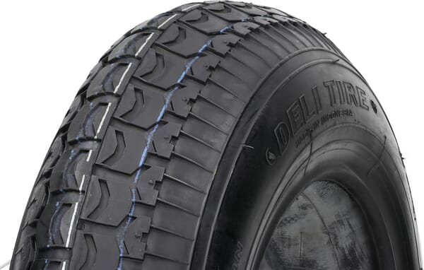 Dæk Tyres with rim size 8 - 40086T991S - Dæk 4.00 x 8-6 lag med slange T-991-16 TR13