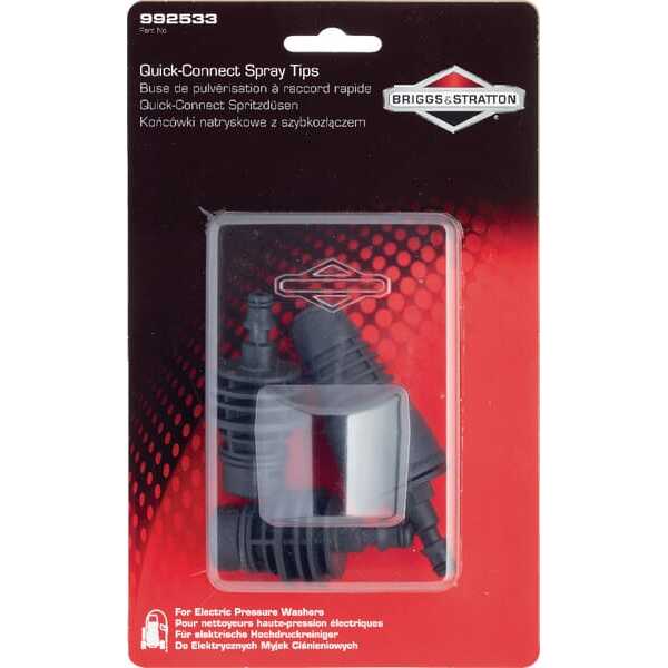 Briggs & Stratton Højtryksrensertilbehør, - 992533 - Quick Connect Spray Tips Elec