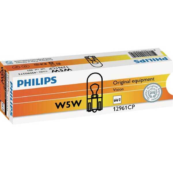 John Deere Pære W2.1 x 9.5d - GL12961 - Pære konventionel WY5W 12 V 5 W W2,1x9,5d Philips