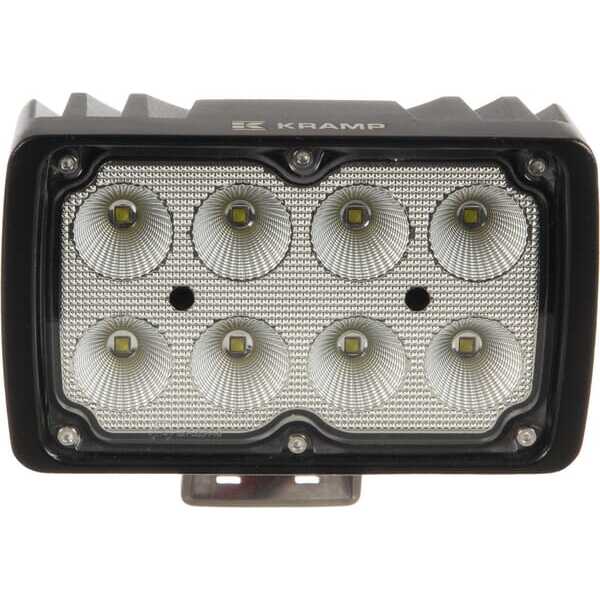 John Deere Arbejdslygte LED, rektangulær - LA10414 - LED-arbejdslampe 40W 4.000lm- lyskast