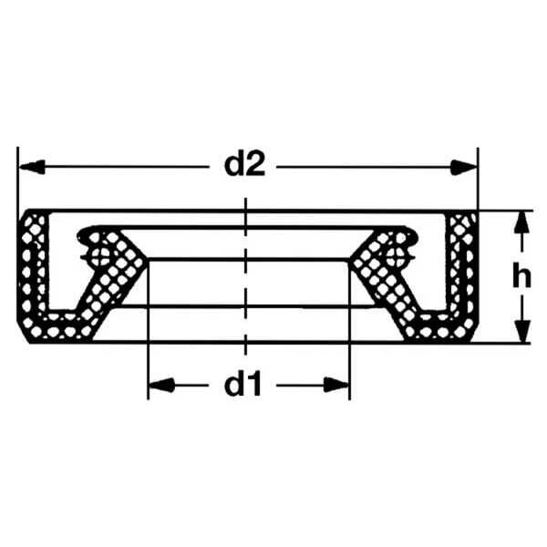 John Deere Pakdåse - MIU10832 - Crankshaft Seal