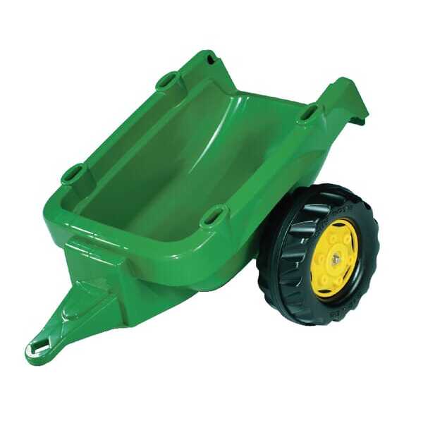 John Deere R12174 Rollykid anhænger, , grøn - R12174 - Trailer, John Deere, grøn / gul, fra 2,5 år, rollyKid by Rolly Toys