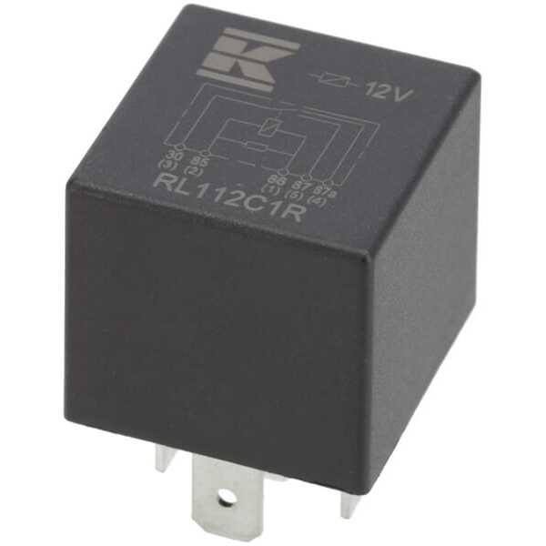 John Deere Relæer Kramp - RL112C1R - Minirelæ 12 V, omskifter, 30 A / 40 A, med modstand, uden holder