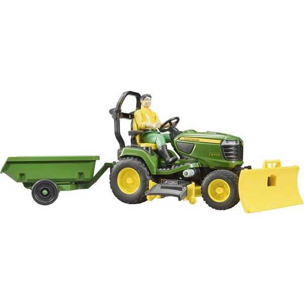 John Deere U62104 havetraktor med anhænger og gartner - U62104 - John Deere havetraktor med anhænger og gartner
